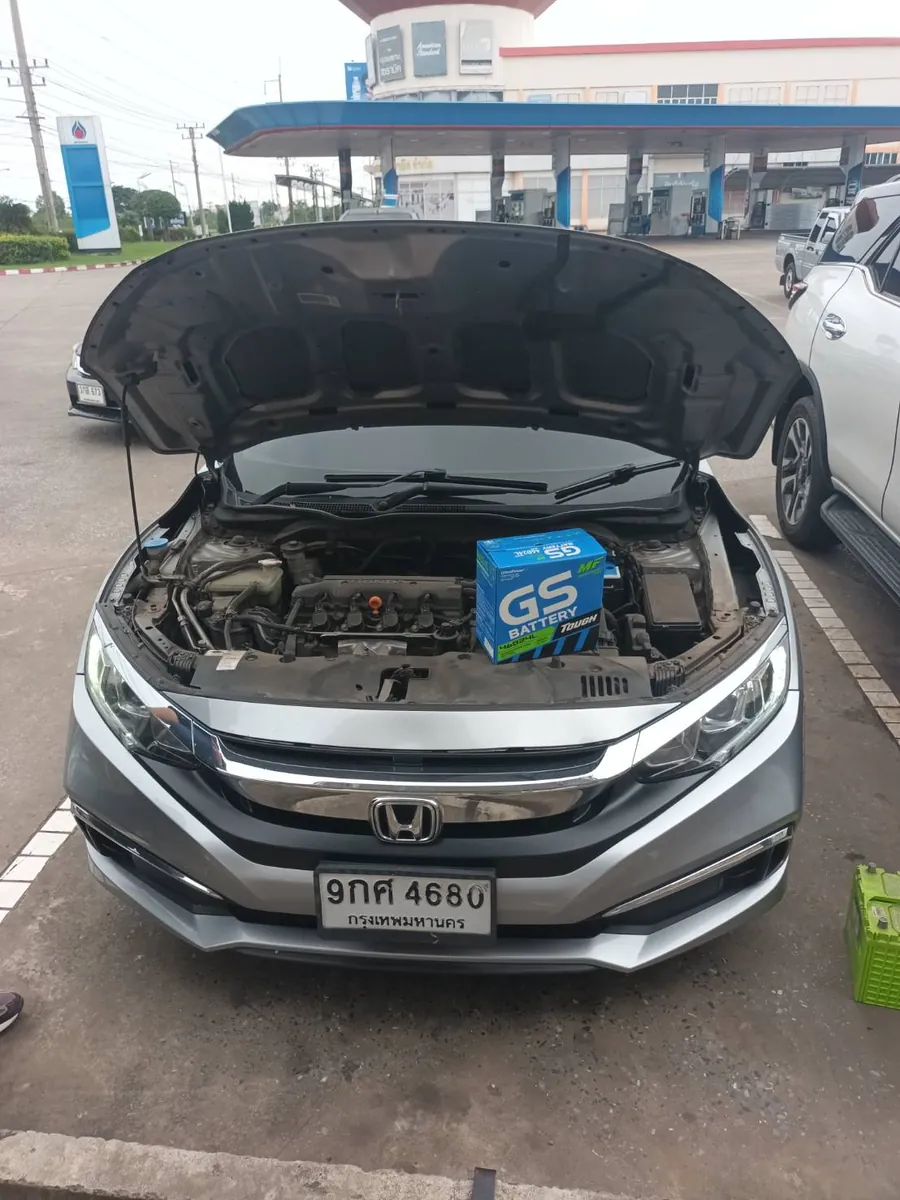 เปลี่ยนแบตเตอรี่รถยนต์ GS รถ Honda Civic โดย Dobatt